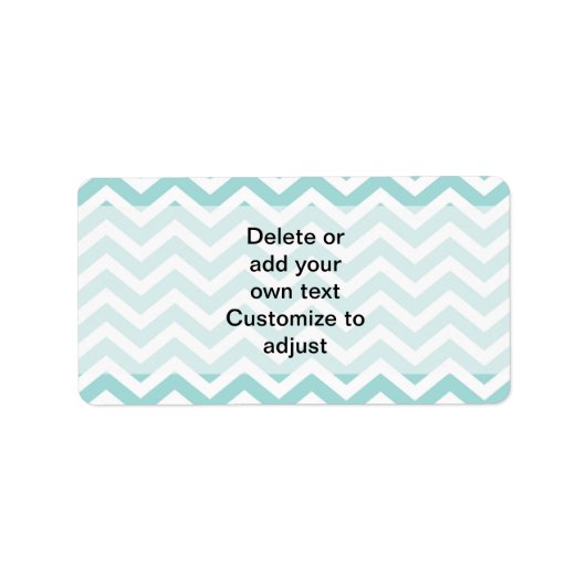 アクアシェブロン模様 ラベル (正面)