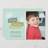 アクアシェブロン装飾用クリスマスカード シーズンカード (正面/裏面)