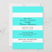 アクアシックチュンキーストライプ招待状 招待状 (正面)