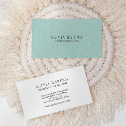 アクアシック |プレインレザーエレガントルック 名刺