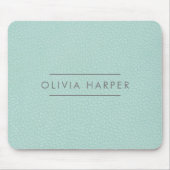 アクアシック |レザーミニマルルック マウスパッド (正面)