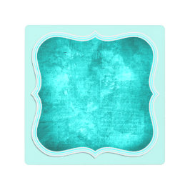 アクアシャドウフレームヴィンテージスタイル追加文字 メタルプリント