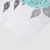 アクアシルバーフローラブーケウォーターカラーデコパージュ 薄葉紙 (詳細)