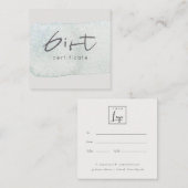 アクアシルバーブラシストークロゴギフト券 スクエア名刺 (正面/裏面)