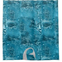 アクアシルバーマーメイド シャワーカーテン