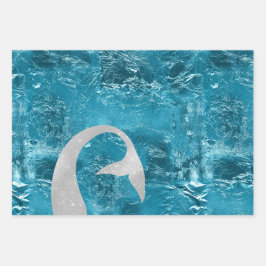 アクアシルバーマーメイド ラッピングペーパーシート