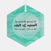 アクアシーウェーブメモリアル形見サンキャッチャー ガラスオーナメント (裏面)