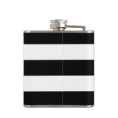 アクアシーウマストライプーズのカップルパーソナライズされた フラスク (裏面)