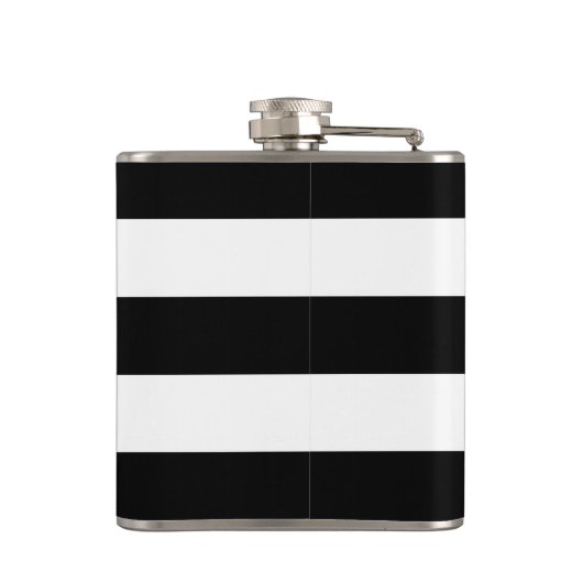 アクアシーウマストライプーズのカップルパーソナライズされた フラスク (裏面)