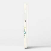 アクアシーグリーンフローラリース パーソナライズされた Case-Mate iPhoneケース (裏面 / 左)