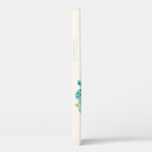 アクアシーグリーンフローラリース パーソナライズされた Case-Mate iPhoneケース (裏面 / 右)