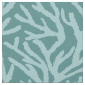 アクアシーコーラルウィズティール（緑がかった色）海 ファブリック (クローズアップ)
