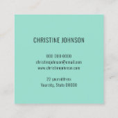 アクアシーセルスクエアビジネスカード スクエア名刺 (裏面)