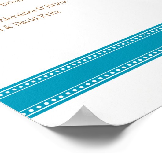 アクアシーティングチャート、キャロリン結婚ズ・コレクション ポスター (角)