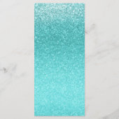 アクアシーブルーグリッタースパークルグラムパーティーメニュー メニュー (裏面)