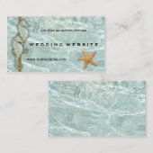 アクアシーホース結婚ノーティックのWebサイト挿入カード エンクロージャーカード (正面/裏面)