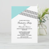 アクアジオメストライプトリ卒業パーティー招待状 招待状 (スタンド正面)