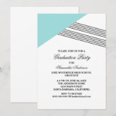 アクアジオメストライプトリ卒業パーティー招待状 招待状 (正面/裏面)