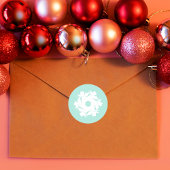 アクアジオメトリックスノーフレーク ラウンドシール