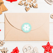 アクアジオメトリックスノーフレーク ラウンドシール