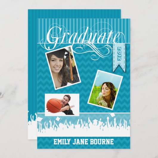 アクアジグザグシニア写真クラス 案内状 (正面/裏面)