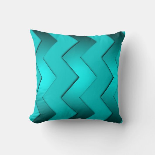 アクアジグザグホテルデザインピロー クッション (正面)