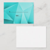 アクアジュエリートーン結婚ズ座席表 プレイスカード (正面/裏面)