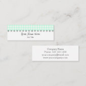 アクアジンガムストライプビジネスカードスキニー スキニー名刺 (正面/裏面)