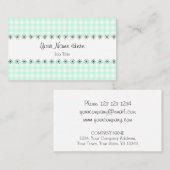 アクアジンガムストライプ名刺 名刺 (正面/裏面)