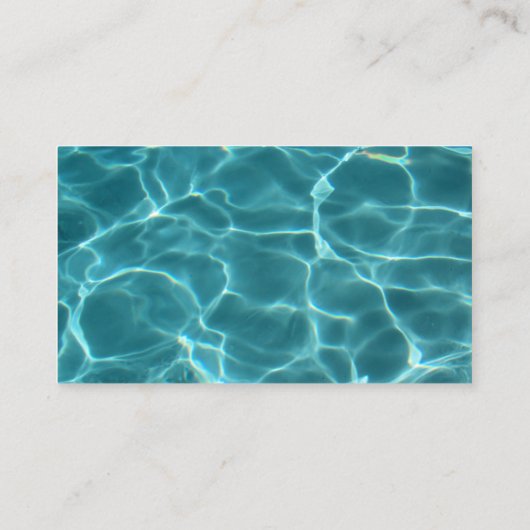 アクアスイミングプール 名刺 (裏面)