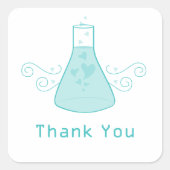 アクアスイートケミストリーありがとうステッカー スクエアシール (正面)