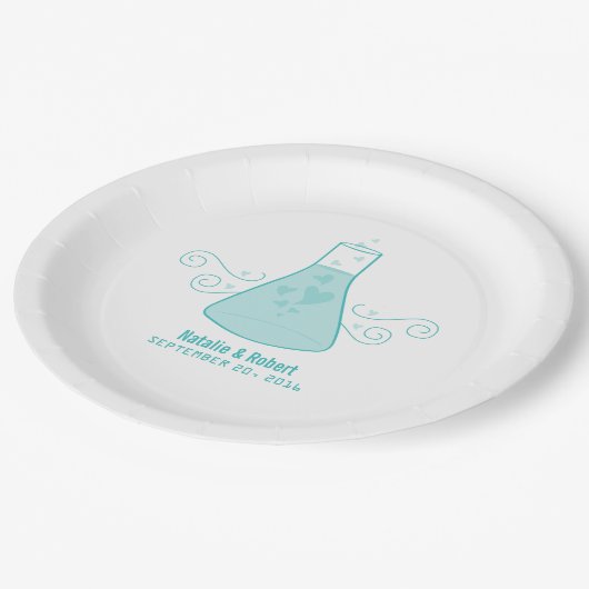 アクアスウィート化学結婚の紙プレート ペーパープレート (アングル)