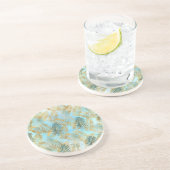 アクアスカイグリーン金ゴールドトロピカル離れコースター コースター (側面)