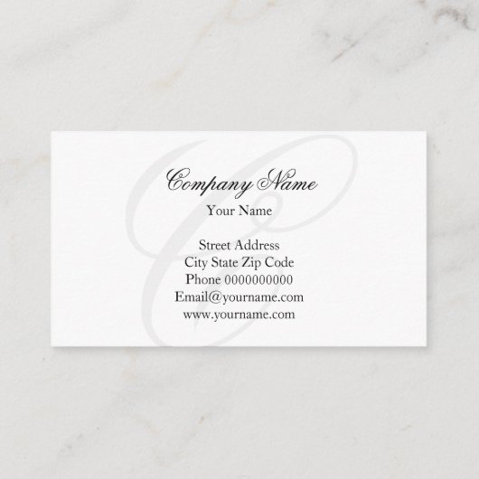 アクアスカイデザイン付き静かな名刺イメージ 名刺 (裏面)