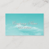 アクアスカイデザイン付き静かな名刺イメージ 名刺 (正面)