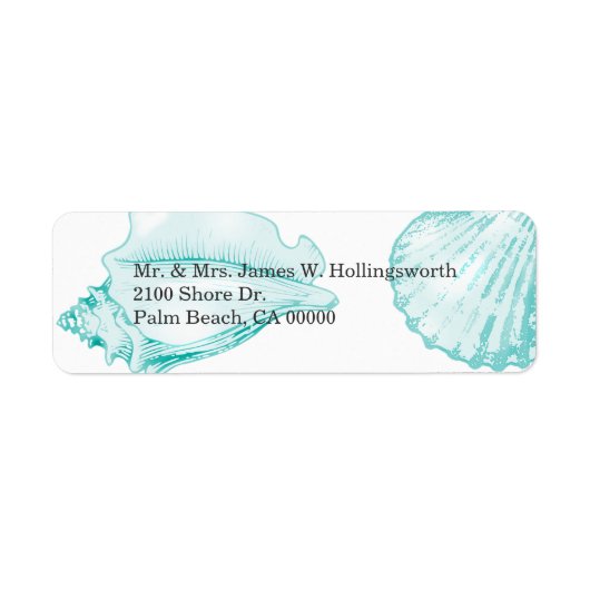 アクアスタイリッシュシーシェル ラベル (正面)