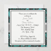 アクアスターズ グレイ リボン ウェディング 招待状 (裏面)