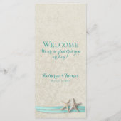 アクアスターフィッシュビーチ結婚式の旅程 プログラム (裏面)