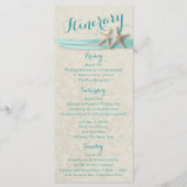 アクアスターフィッシュビーチ結婚式の旅程 プログラム (正面)
