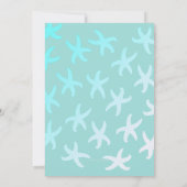 アクアスターフィッシュ写真卒業パーティー招待状 招待状 (裏面)