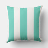 アクアストライプのとホワイト室内 アウトドアクッション (裏面)