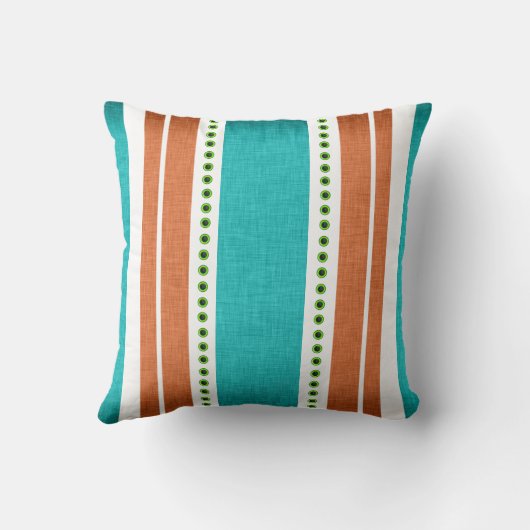 アクアストライプオレンファンキージ クッション (裏面)