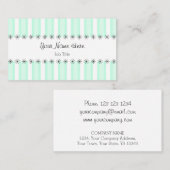 アクアストライプビジネスストライプカード 名刺 (正面/裏面)