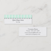 アクアストライプビジネス・カードのスキニー スキニー名刺 (正面/裏面)