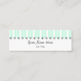 アクアストライプビジネス・カードのスキニー スキニー名刺