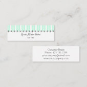 アクアストライプビジネス・カードのスキニー スキニー名刺 (正面/裏面)