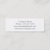 アクアストライプビジネス・カードのスキニー スキニー名刺 (裏面)