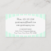 アクアストライプ楕円形名刺 名刺 (裏面)