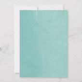 アクアストリングライト結婚式招待状 招待状 (裏面)