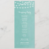 アクアストリングライト結婚式 プログラム (裏面)